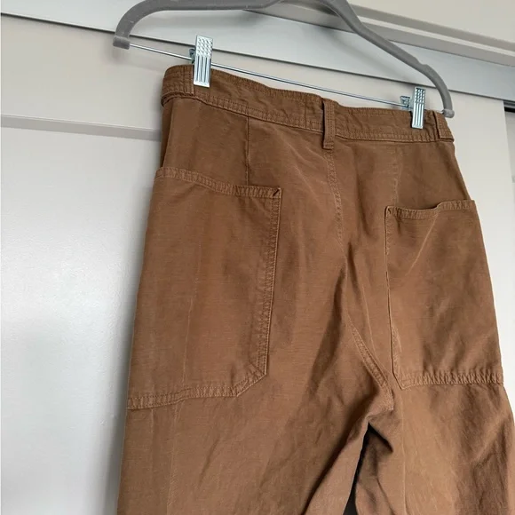 Everlane  Adjustable Waist Brown Barrel Pants - Picture 5 of 6